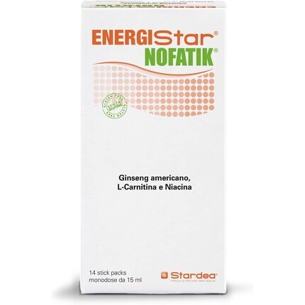 

Energistar Nofatik Добавка , снижающая усталость, 14 однодозовых стиков Stardea