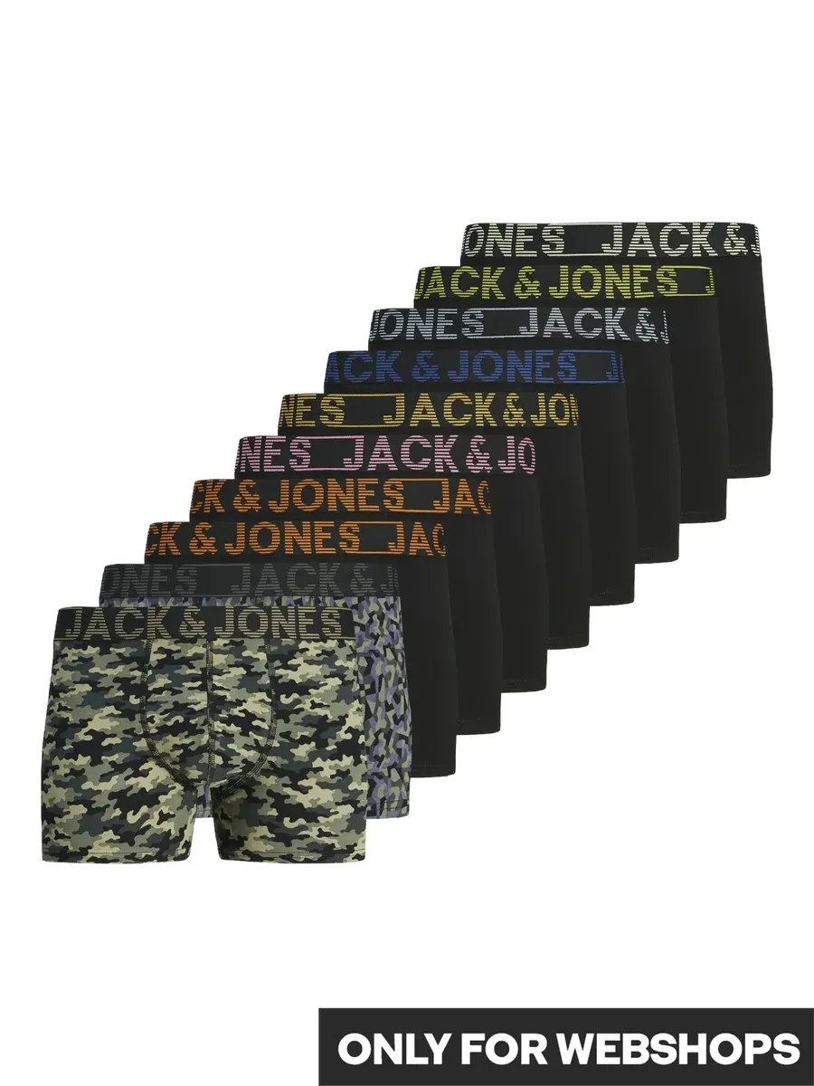 

Сундуки Jack & Jones "JACDANNY TRUNKS 10 PACK" (упаковка, 10 шт.), черный