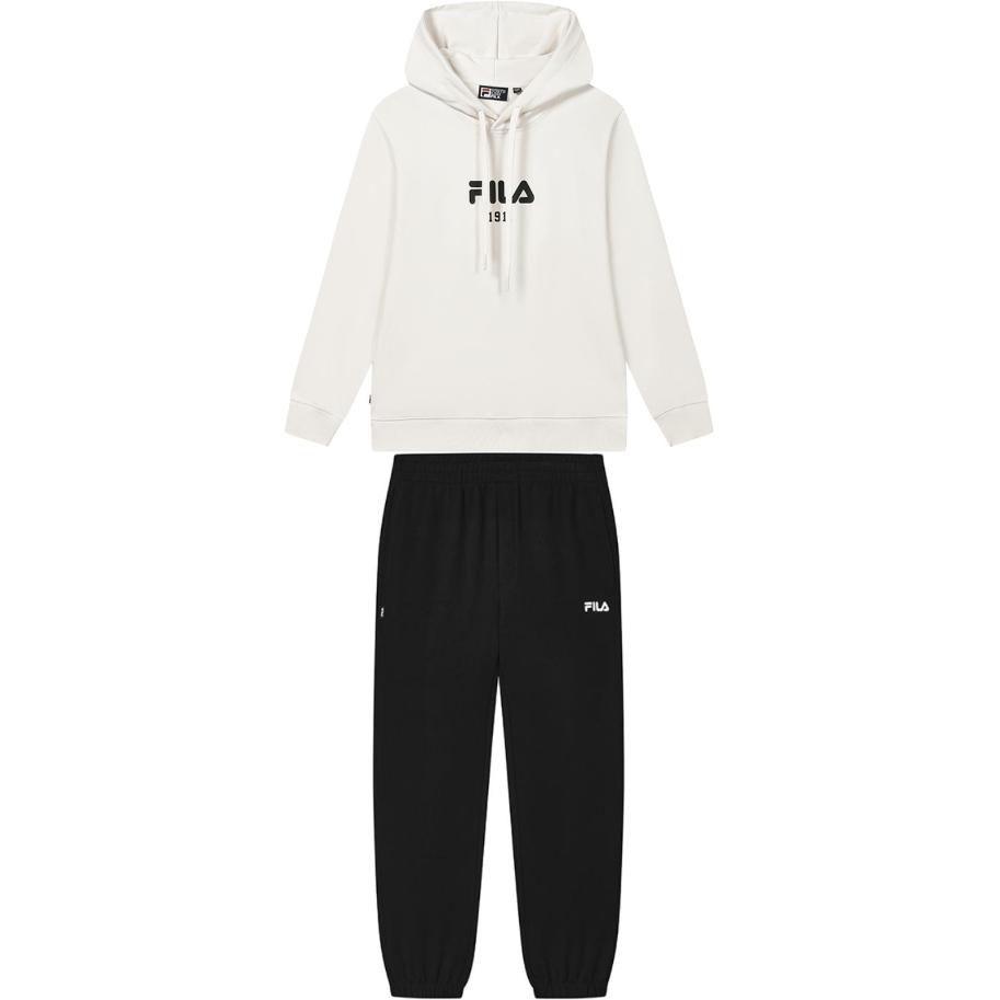 

Повседневная спортивная одежда унисекс футболка Steam White/Jet Black FILA