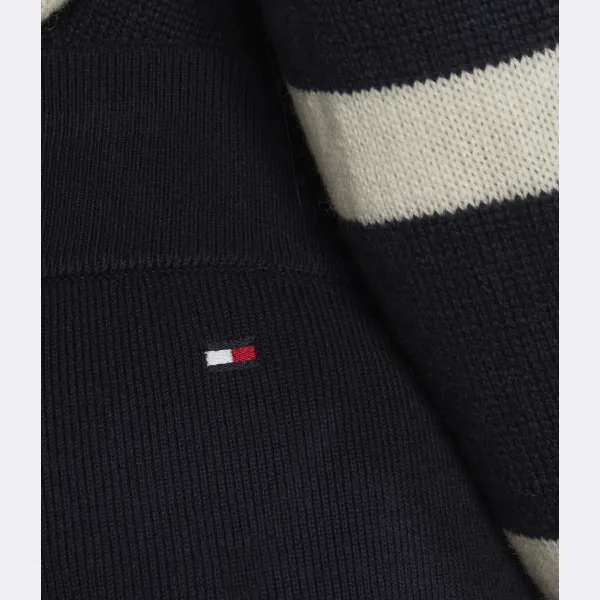 Спортивные брюки классического кроя с графическим рисунком Tommy Hilfiger, синий — фото 3