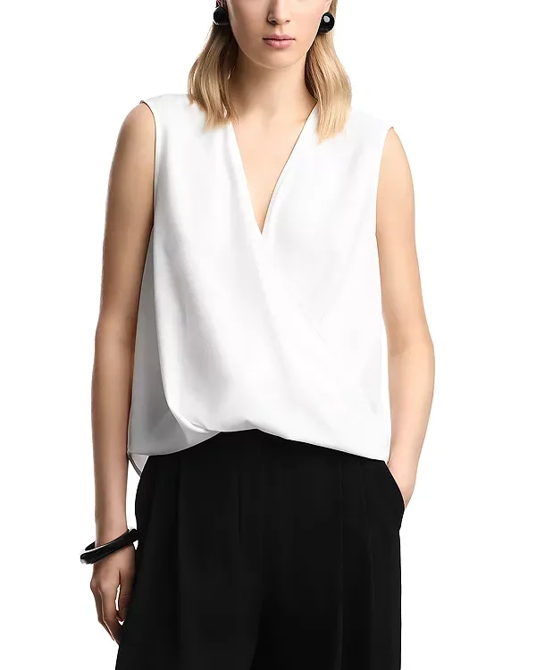 Имитация запаха, топ без рукавов Emporio Armani, White