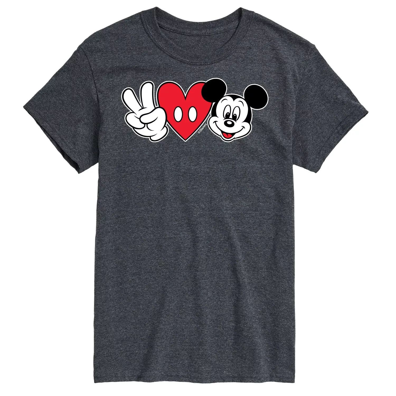 

Футболка Big & Tall Disney Peace Love с Микки Маусом License