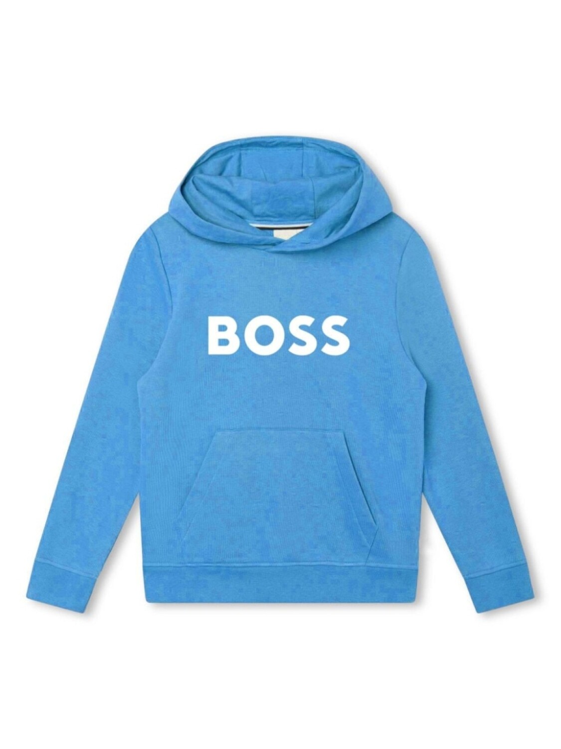 

BOSS Kidswear худи с логотипом, синий