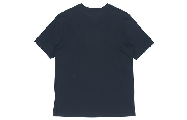 Футболка running logo printing sports short sleeve black Nike, черный — фото 2