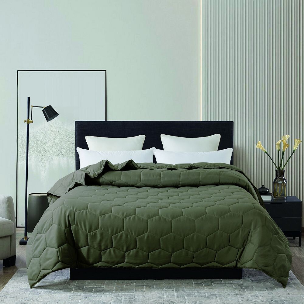 

Альтернативное одеяло Dream On Honeycomb Down, цвет Olive