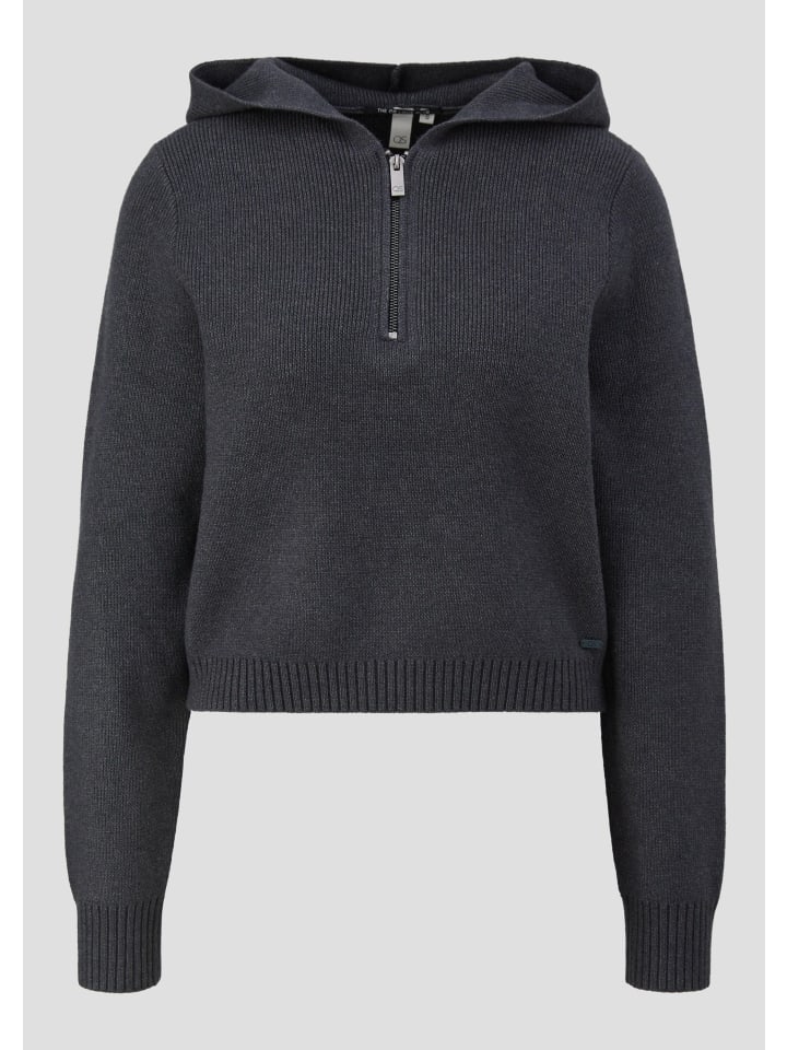 

Вязаный свитер цвета 98W0_темно-серый QS