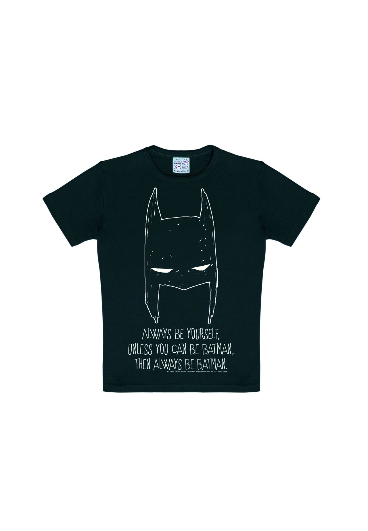 

Футболка Детская Бэтмен - Всегда Будь Себя LOGOSHIRT, черный