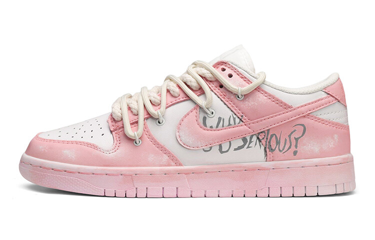 

Кроссовки Nike Dunk Skateboard Shoes Women's Low-Top White Pink