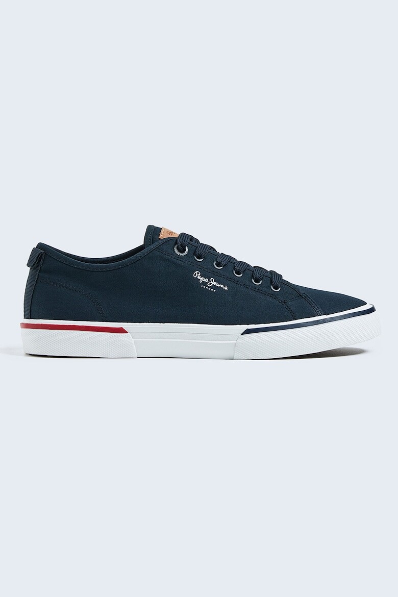 

Кроссовки из парусины с логотипом Pepe Jeans London, синий