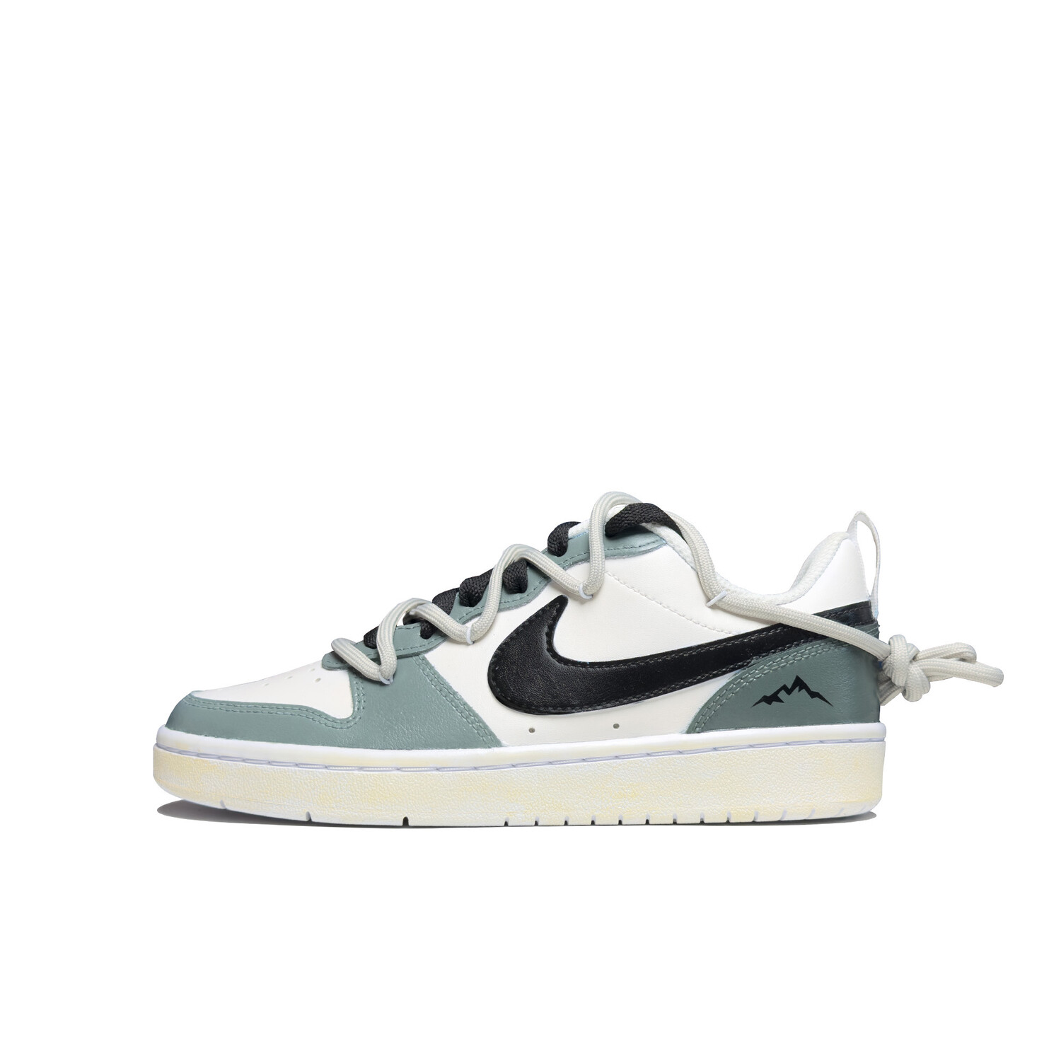 

Кроссовки Nike Court Borough Series Skateboarding Shoes Women's Low-top Dark Green/black/beige, зеленый