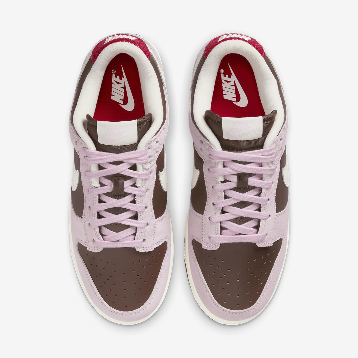 Женские кроссовки Nike Dunk Low, Cacao Wow/Pale Ivory-Pink Foam — фото 4