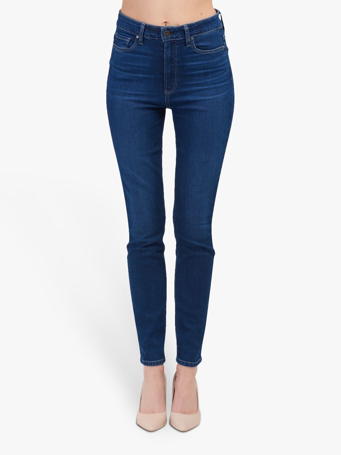 

Джинсы PAIGE Margot Ultra Skinny с высокой посадкой, цвет Brentwood Mid Wash