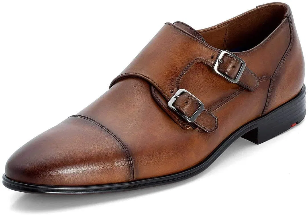 Мужские туфли LLOYD Milan, деловая обувь, свободная стелька, стандартная ширина, Cognac