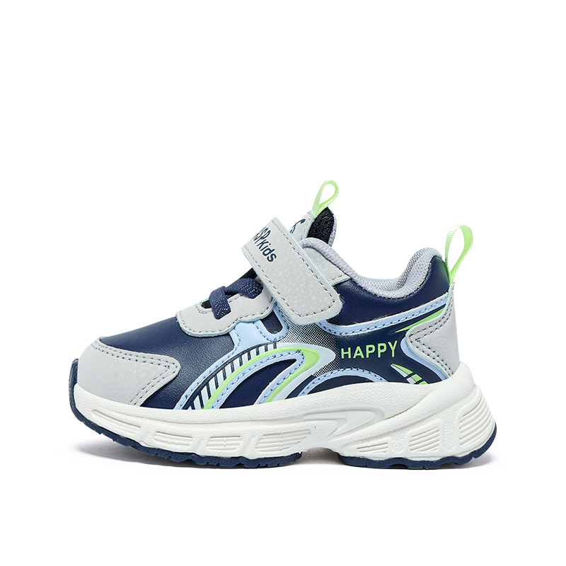 

Детские повседневные туфли Pre-school BIG WASP, серый темно синий (fall leather)