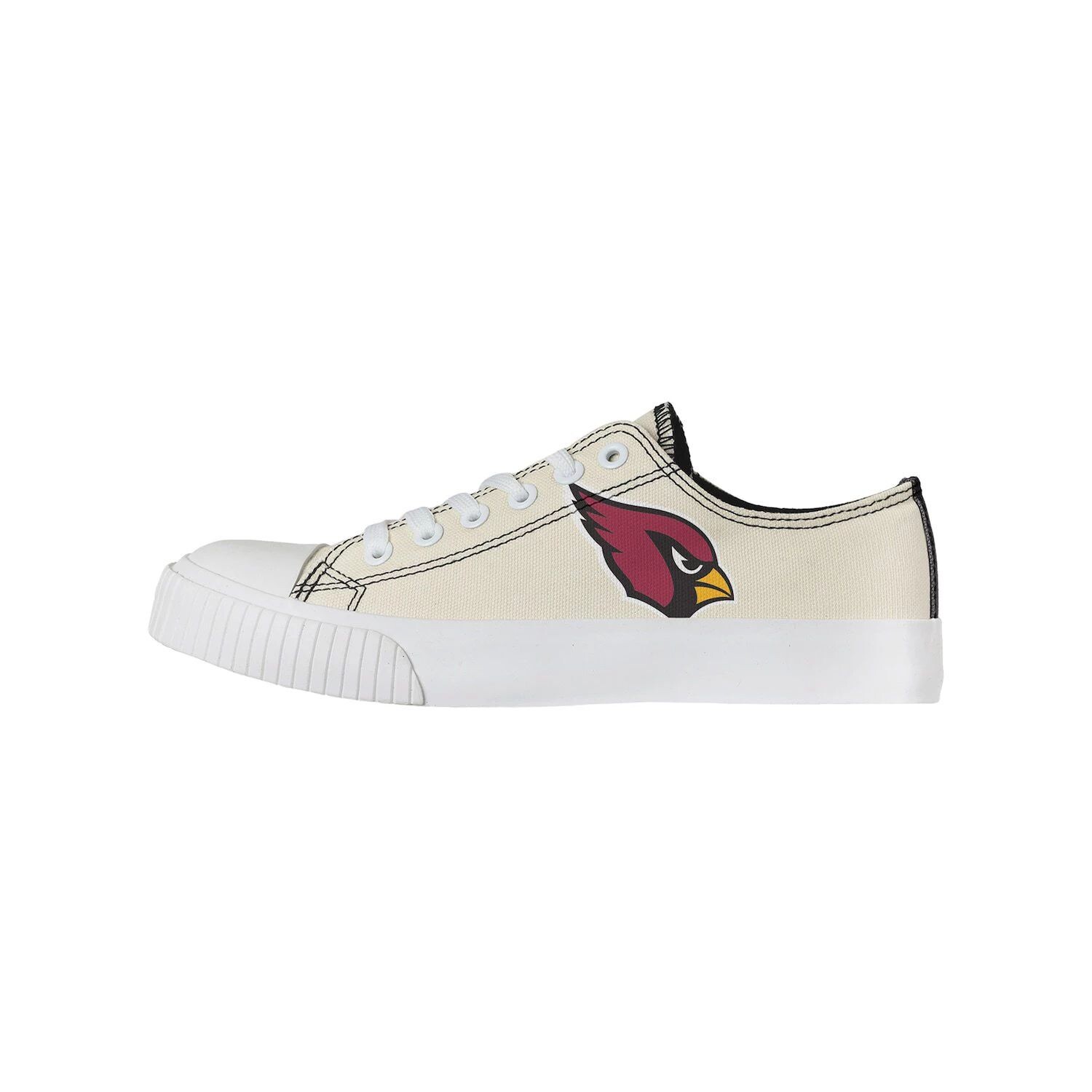 Женские низкие туфли из парусины кремового цвета FOCO Arizona Cardinals — фото 4