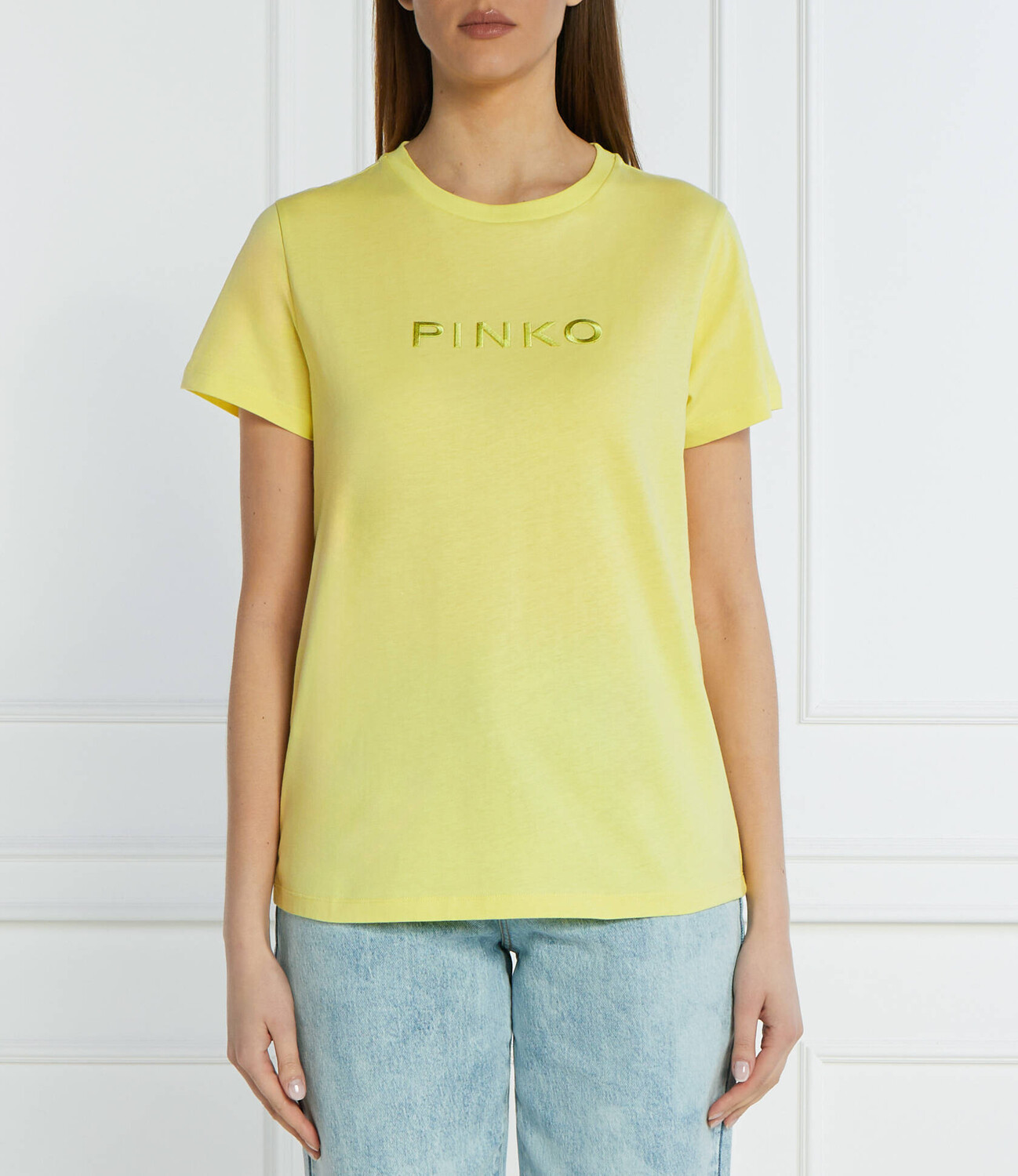 

Футболка Pinko Regular Fit, желтый