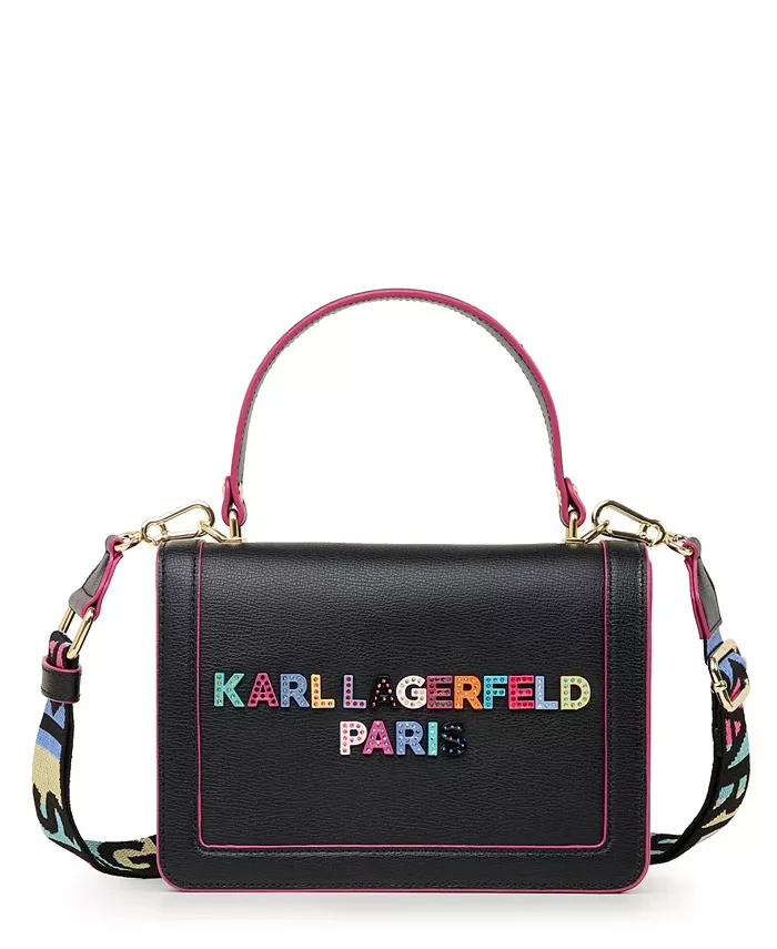 

Сумка через плечо Simone с передним клапаном KARL LAGERFELD PARIS, черный