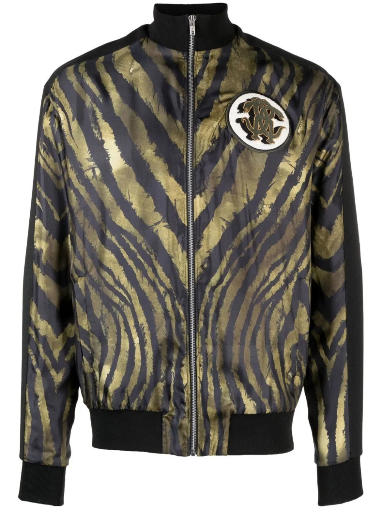 

Roberto Cavalli спортивная куртка с тигровым принтом, зеленый