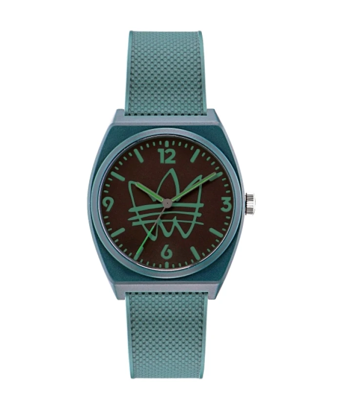 

Женские кварцевые часы с силиконовым ремешком Adidas, зеленый
