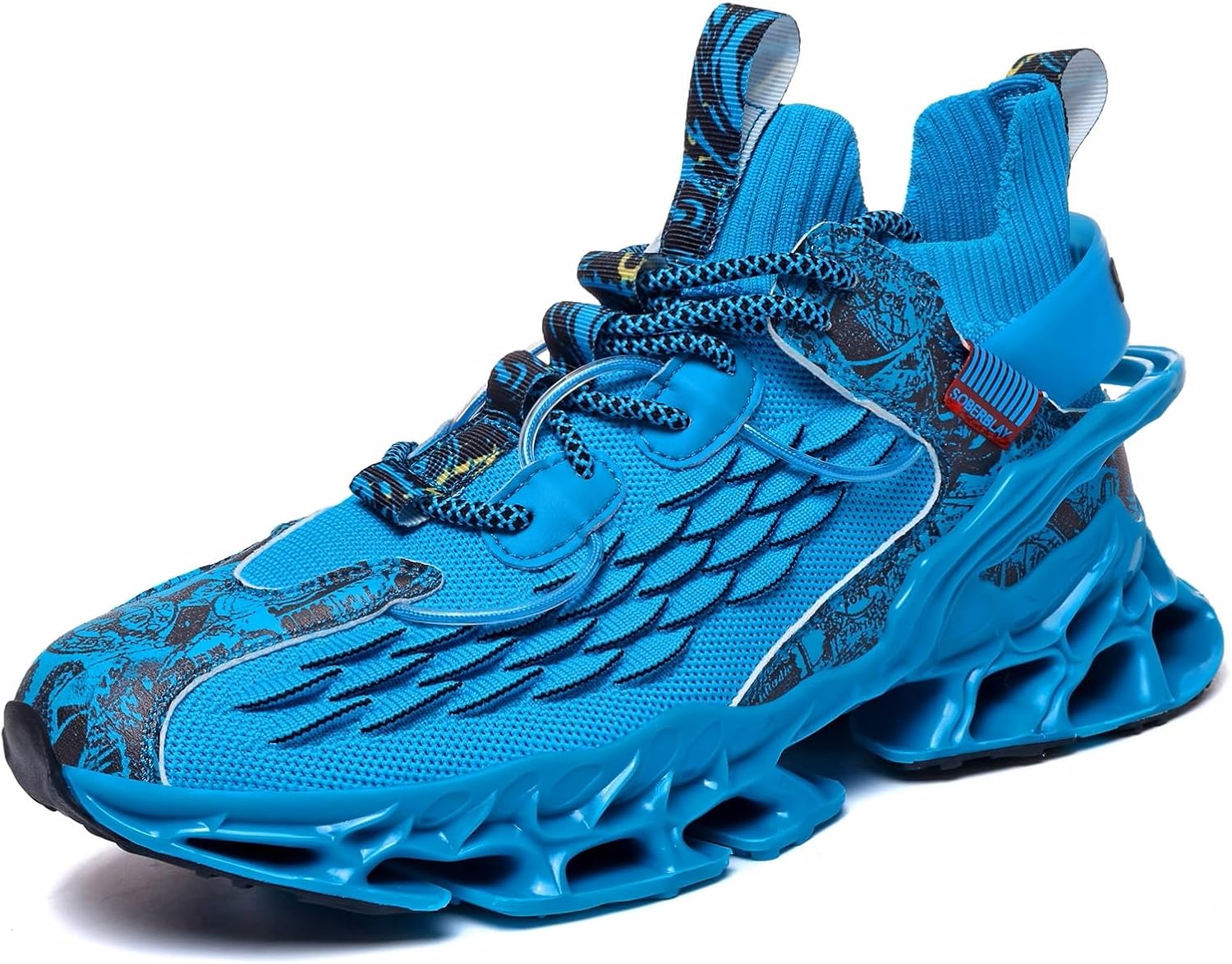 

Мужские модные кроссовки GSIGUL с лезвием, противоскользящие, для бега, тенниса и повседневной носки, синий