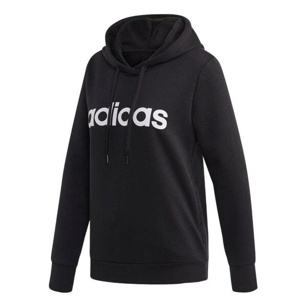 

Толстовка Essentials линейный пуловер с капюшоном азиатские размеры Adidas, черный