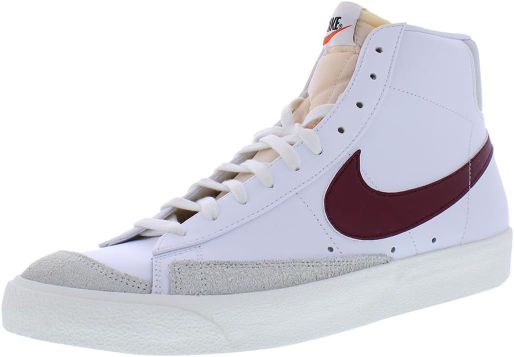 

Nike Мужские кроссовки Blazer Mid '77 Scarpe, White Dark Beetroot Grey Fog