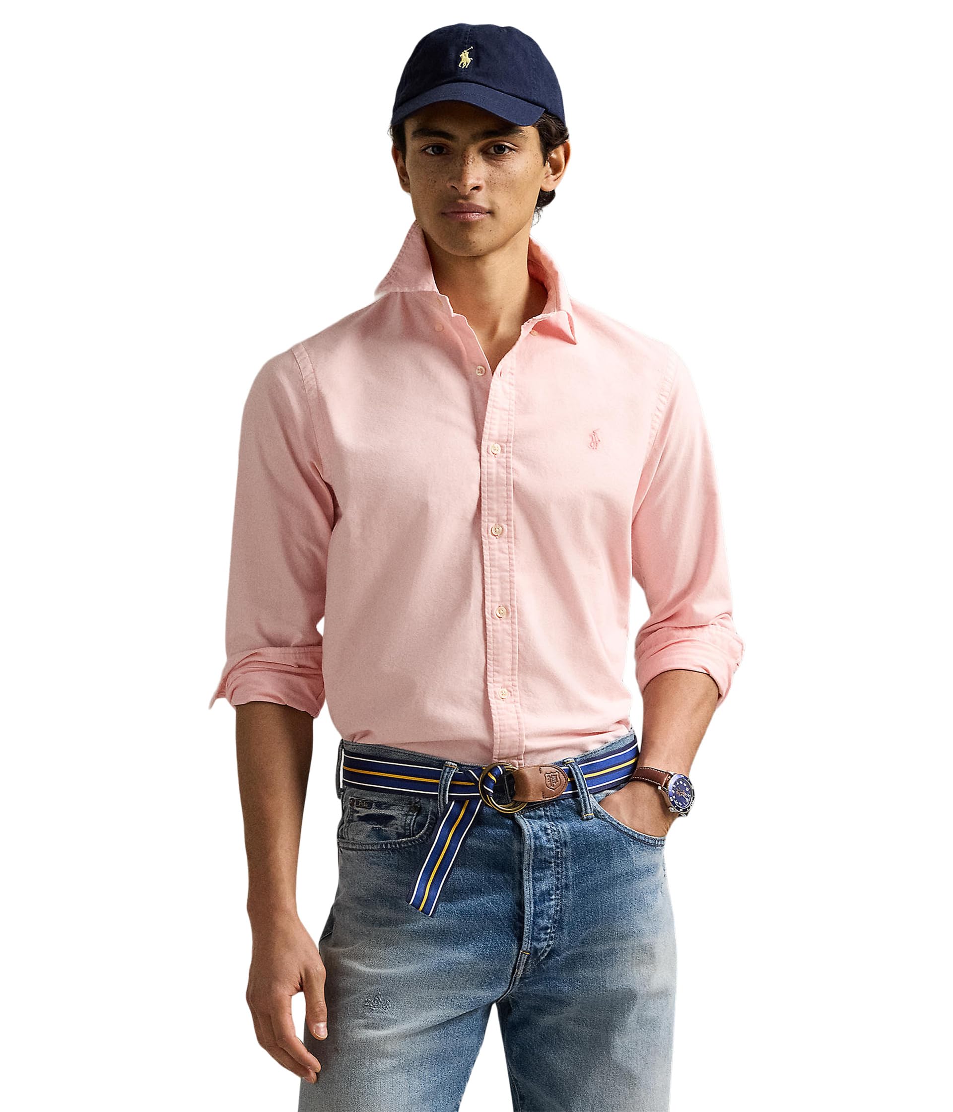 

Поло Polo Ralph Lauren Classic Fit Garment-Dyed Oxford Shirt, цвет Rose