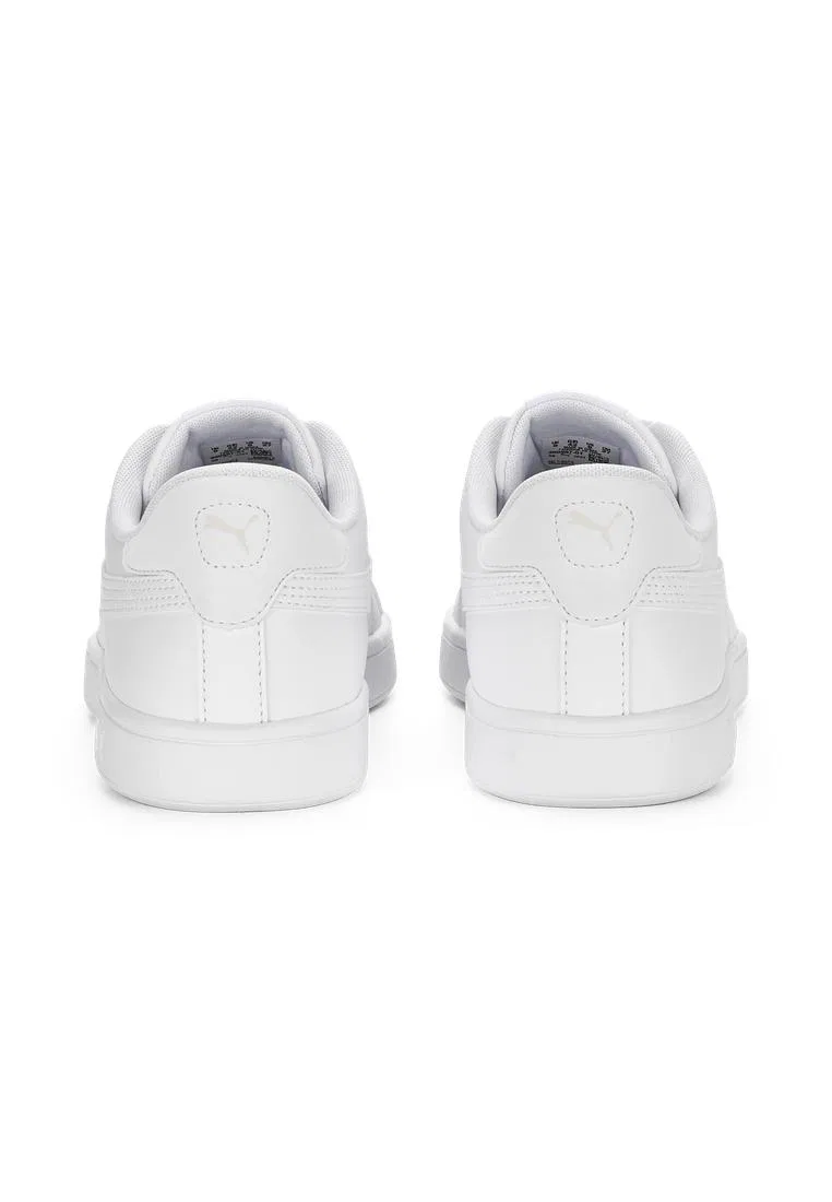 Кроссовки мужские спортивные, кожаные, модель Smash 3.0, PUMA, белый — фото 2