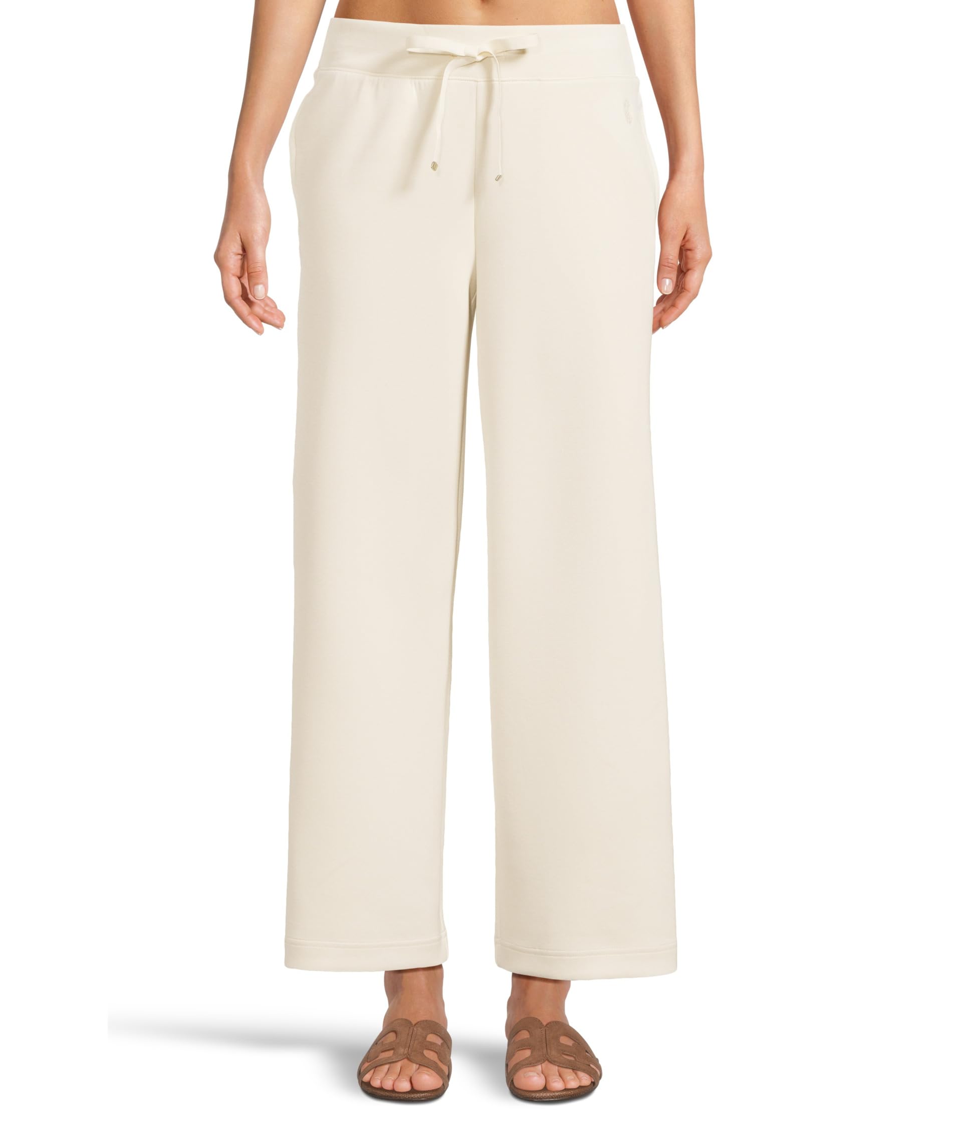 

Брюки Tommy Bahama Reversible Palm Voyage Wide Leg Ankle Pant, цвет Bleached Sand