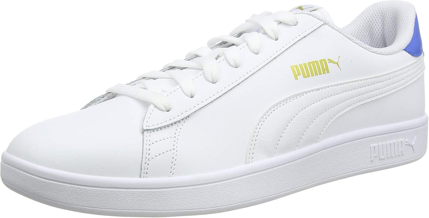 

Кроссовки PUMA унисекс низкие, белый/белый/синий/золотой