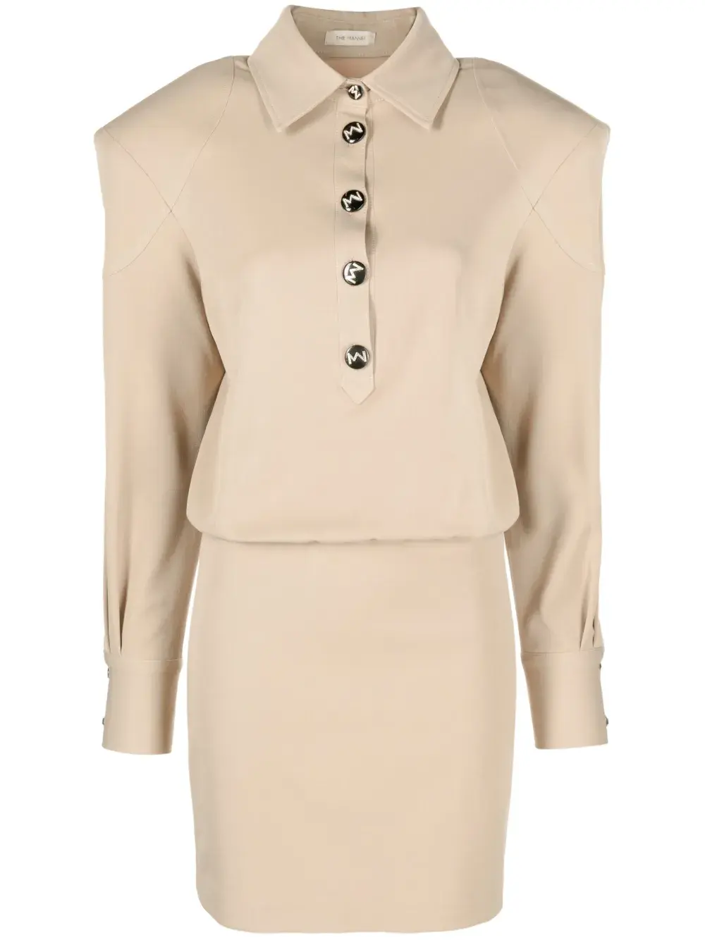 

Платье мини Nursu с подплечниками The Mannei, нейтральный