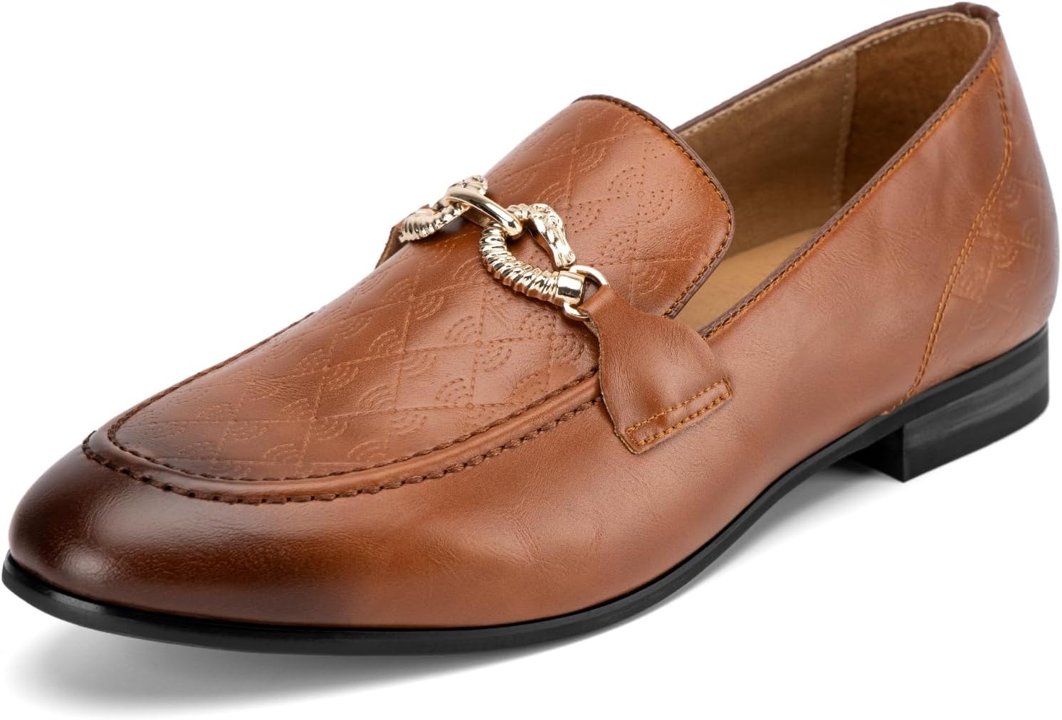 

Мужские модные классические лоферы из искусственной кожи Meijiana и свадебные туфли для мужчин, Brown-11