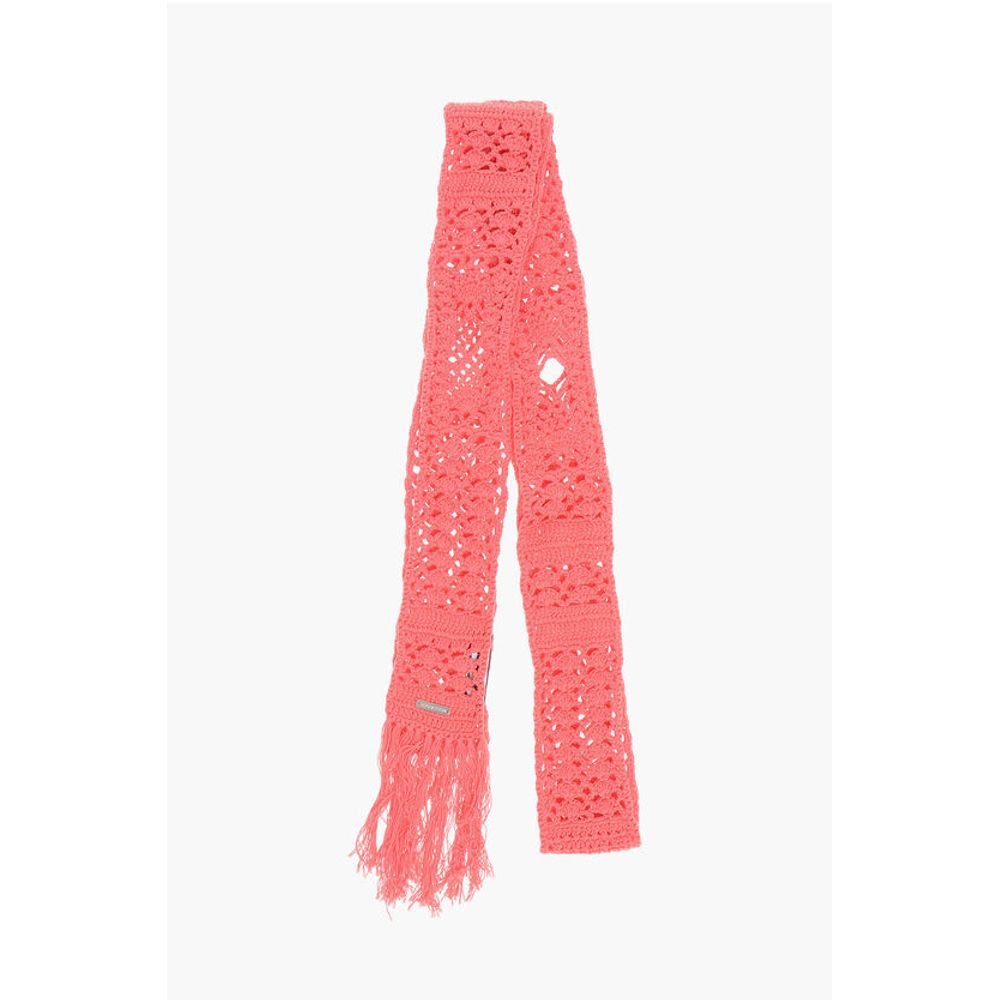 

Однотонный шарф крючком с бахромой Dsquared2, Multicolor
