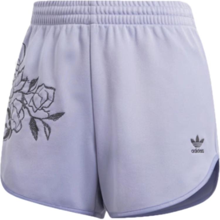 Adidas Originals Женские спортивные шорты фиолетовые — фото 3