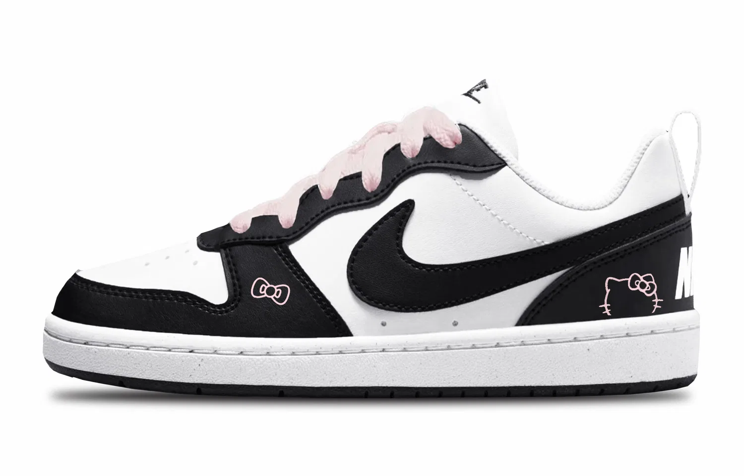 Кроссовки для скейтбординга Court Borough Low top Kids' Skateboarding Shoes Black Teenagers Nike