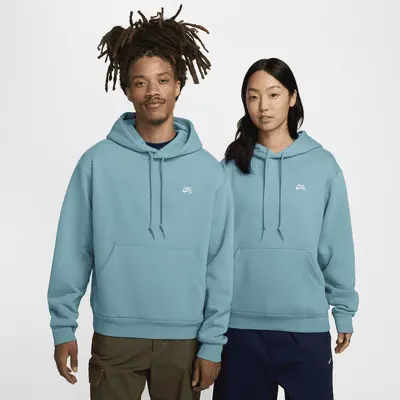 

Худи Nike SB Fleece Pullover Skate Hoodie, цвет Denim Turquoise/White