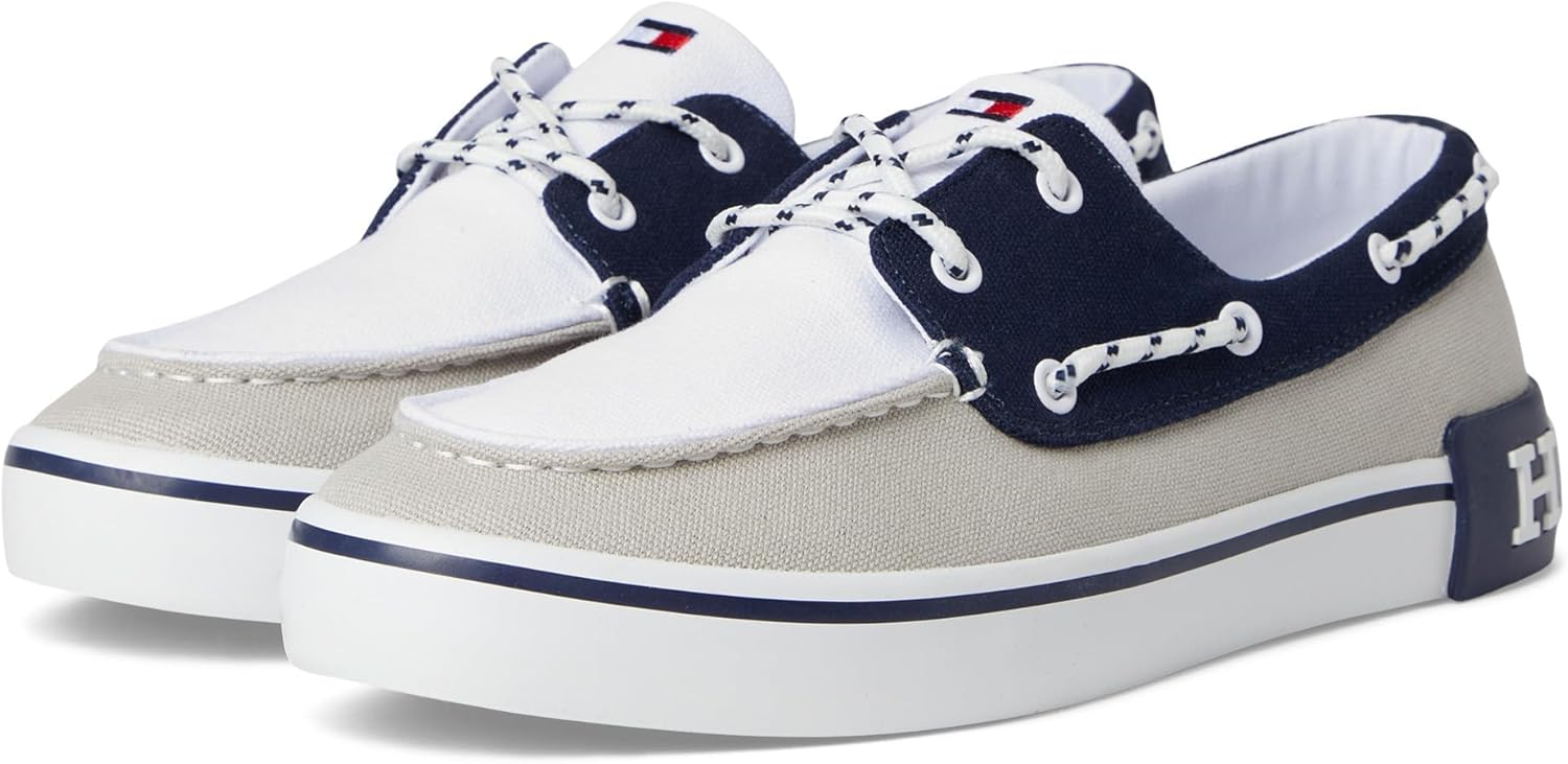 Кроссовки Tommy Hilfiger Mens Rice, белый/синий/серый/темно-синий — фото 2