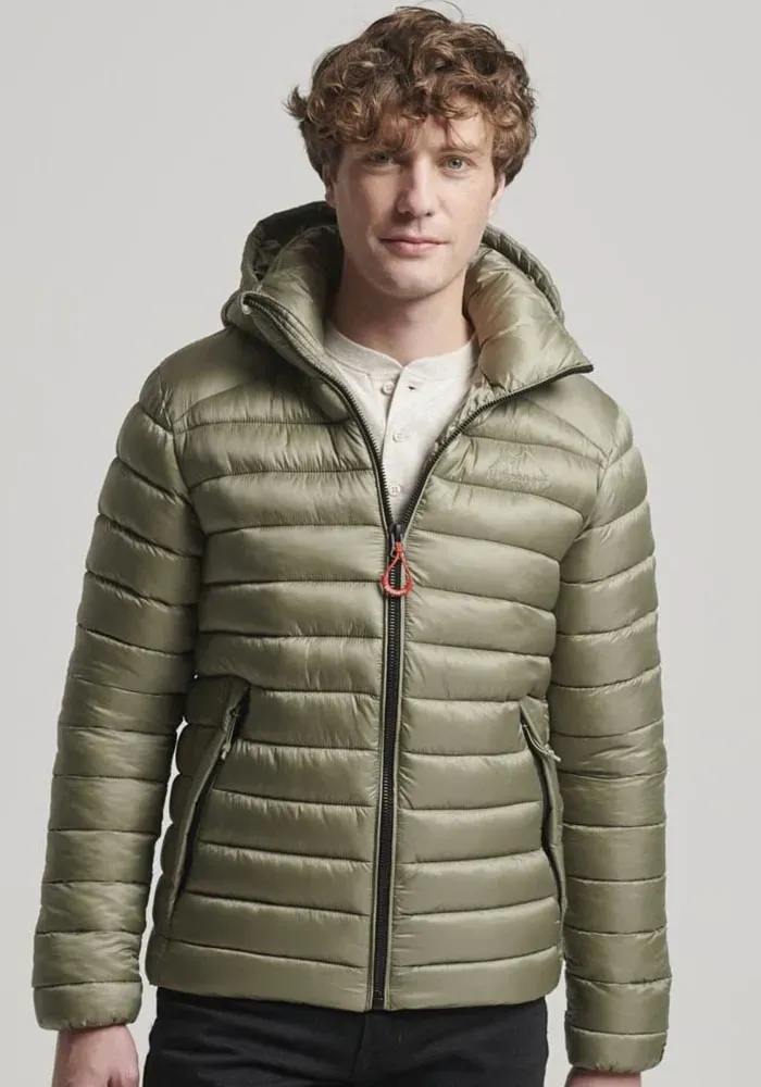 

Стеганая куртка Superdry "HOODED FUJI SPORT PADDED JKT", с капюшоном, зеленый