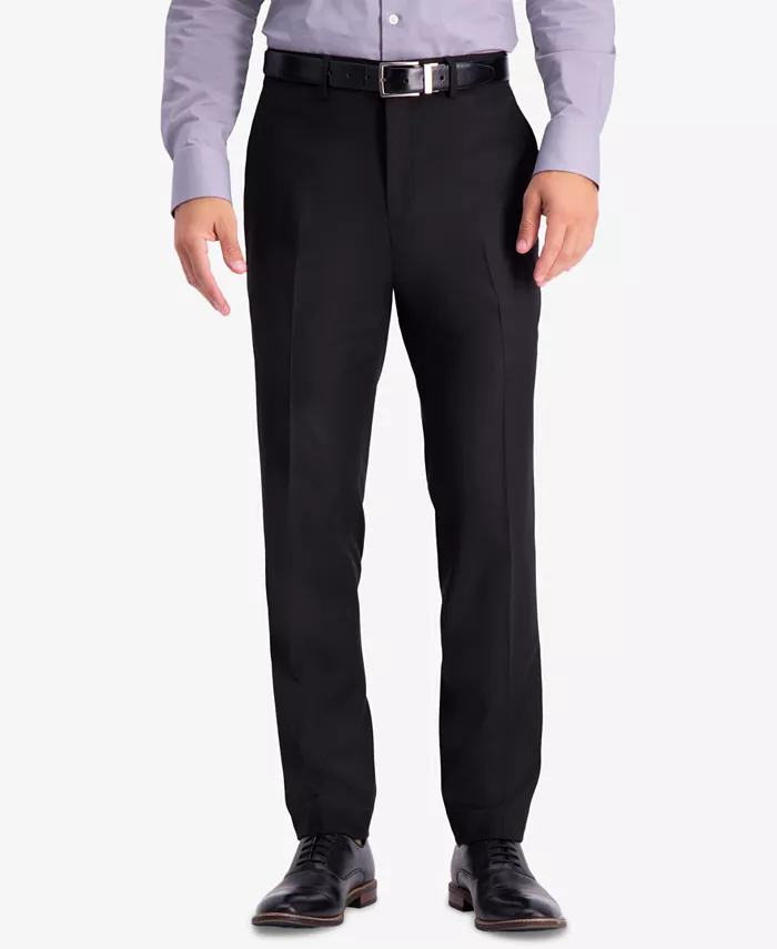 

Мужские классические брюки Premium Textured Weave Slim-Fit с эффектом стрейч Kenneth Cole Reaction, черный