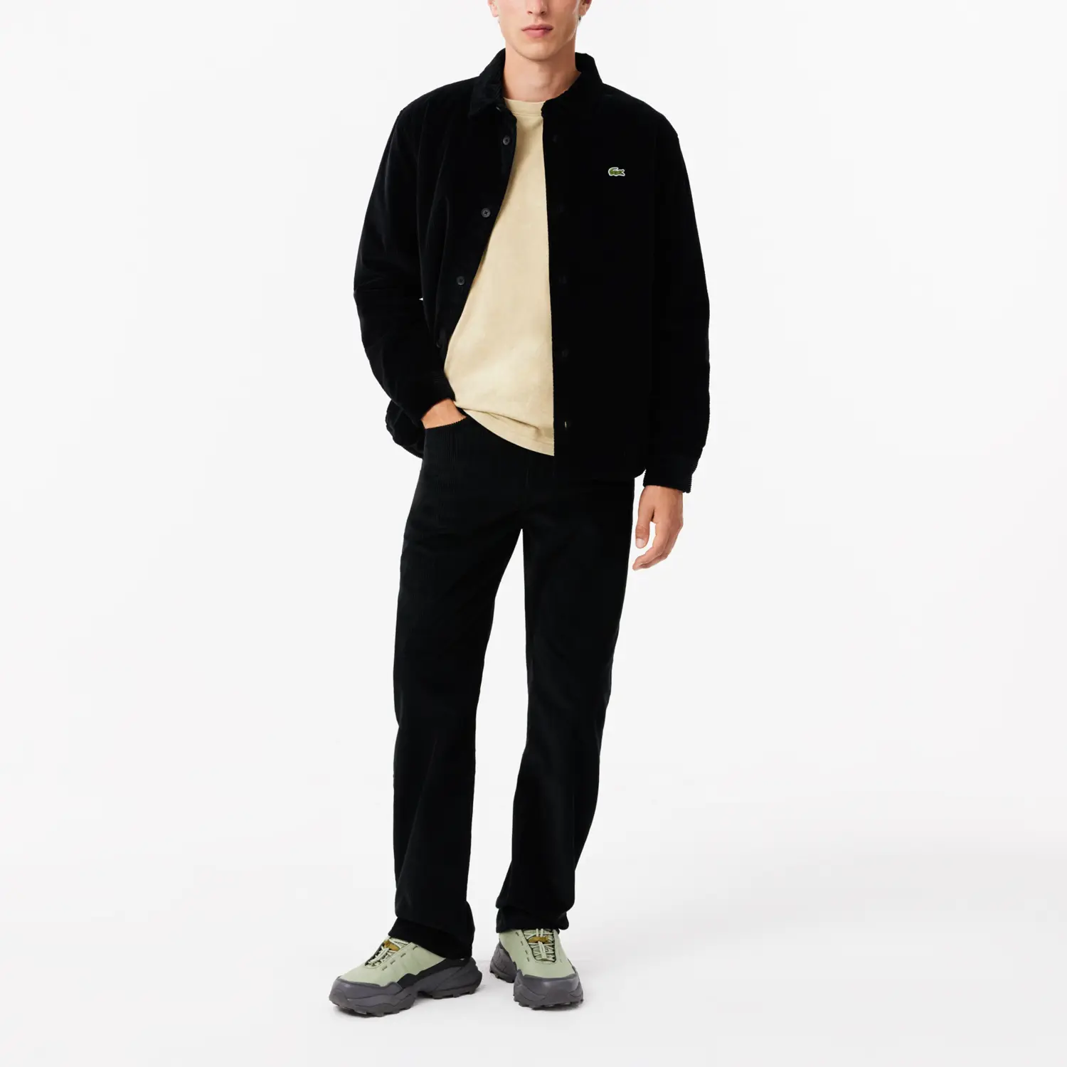 LACOSTE Повседневные брюки мужские Black — фото 3