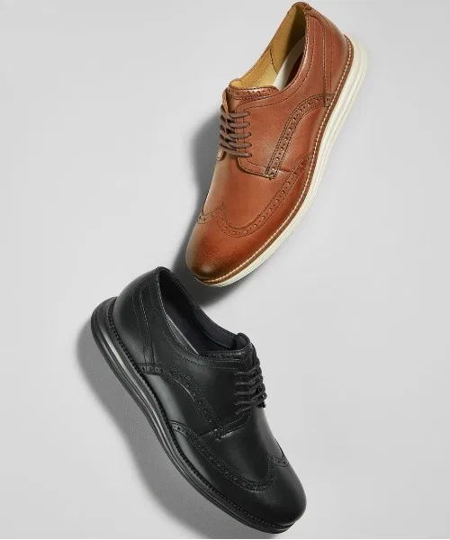 Оригинальные мужские туфли-оксфорды Grand Wingtip. — фото 3
