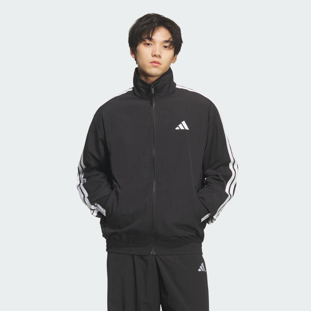 Легкие брюки и тканая спортивная куртка Adidas, black