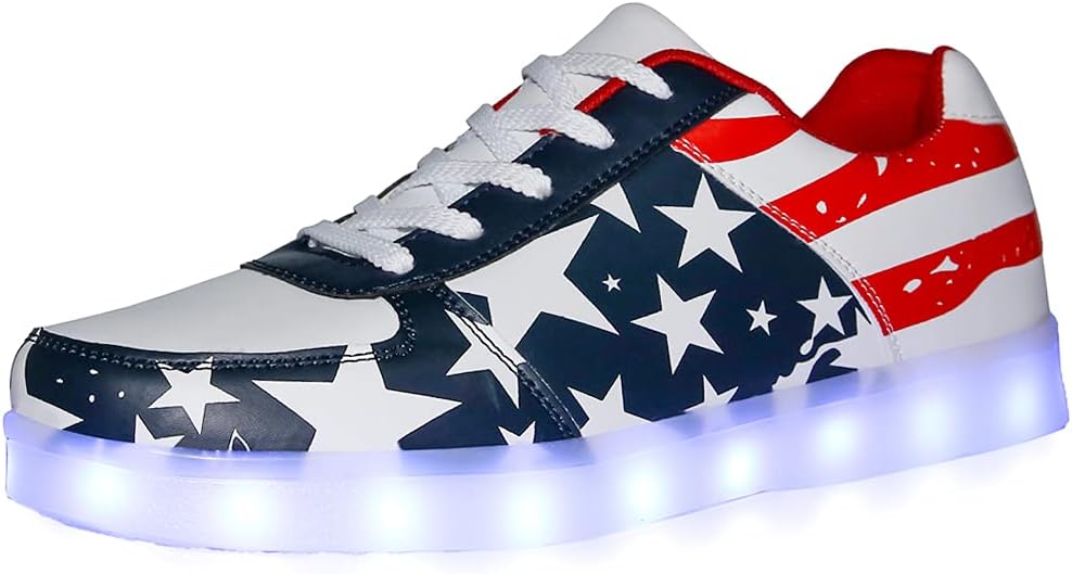 

Спортивные кроссовки SANYES с USB-зарядкой и подсветкой, светодиодная подсветка, для танцев, Star