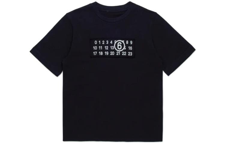 Детская футболка Mm6 Maison Margiela, черный