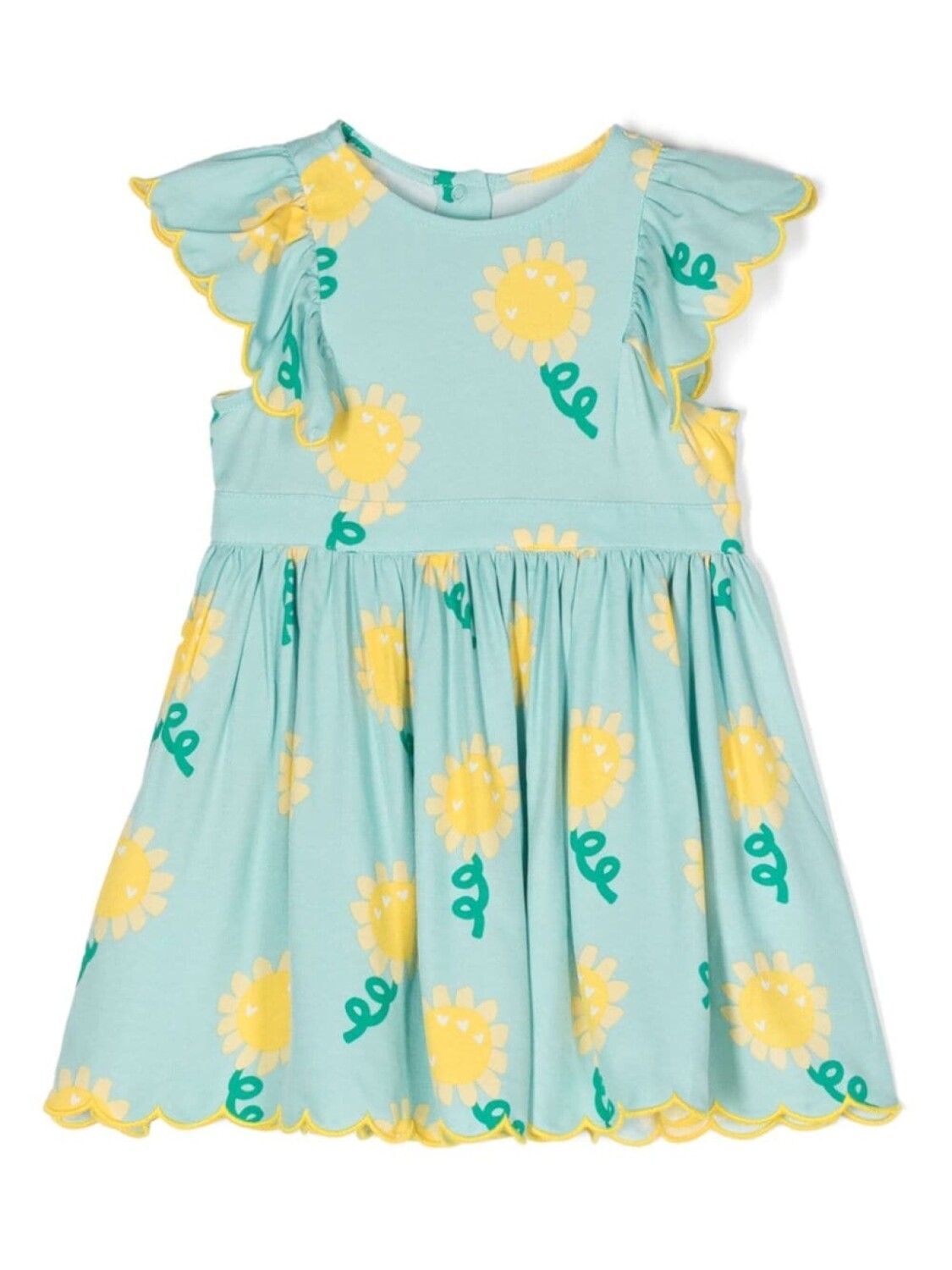 

Stella McCartney Kids комплект из платья и блумеров с цветочным принтом, синий
