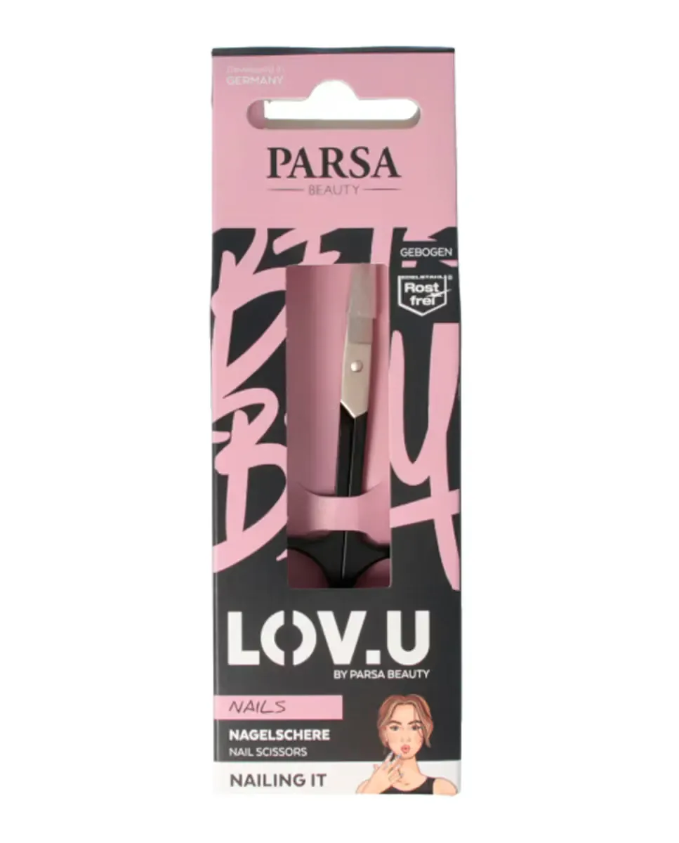 Ножницы для ногтей Lov.U Parsa, Negro Mate