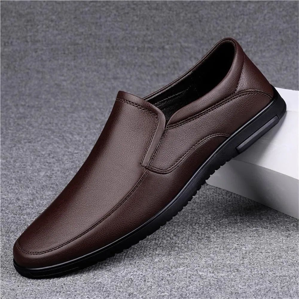 Мокасины кожаные PU Loafers Brown UOPYNE — фото 2