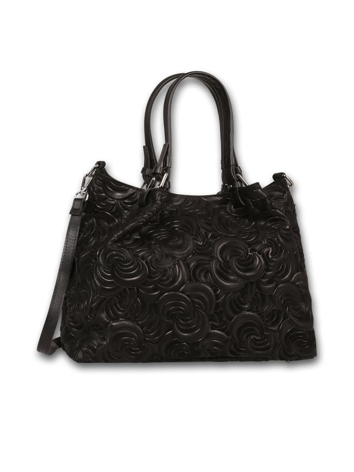 

Кожаная сумка через плечо Toscanto, черная, примерно 36 см Toscanto