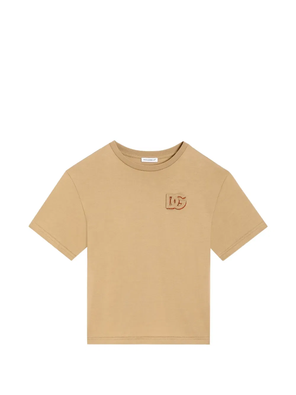 Футболка с нашивкой dg Dolce & Gabbana Kids, нейтральный