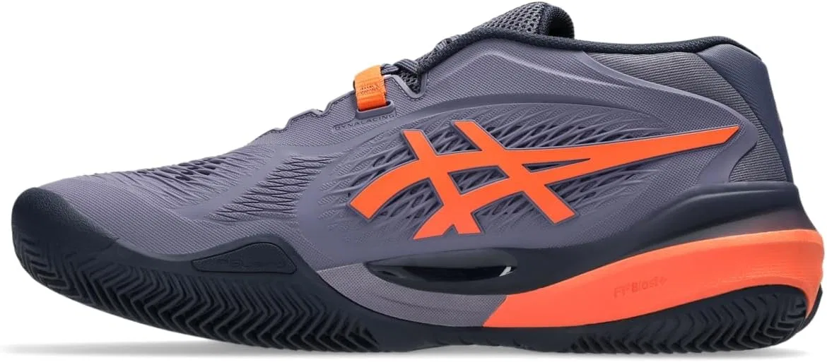 Кроссовки теннисные ASICS Gel-Resolution X, Greyish Purple/Nova Orange — фото 4